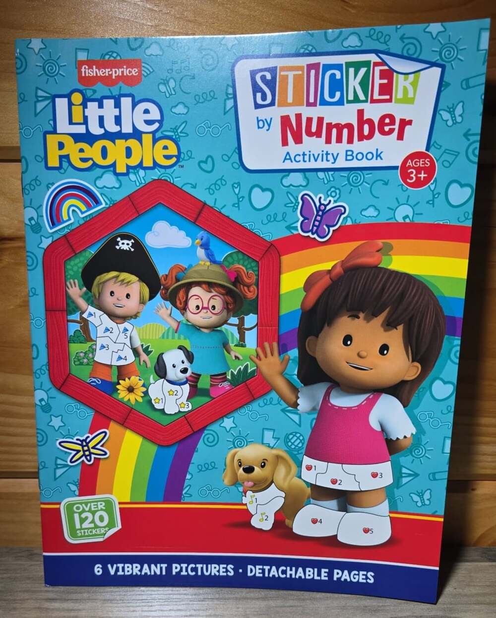 NEW FISHER PRICE LITTLE PEOPLE STICKER BY NUMBER ACTIVITY BOOK